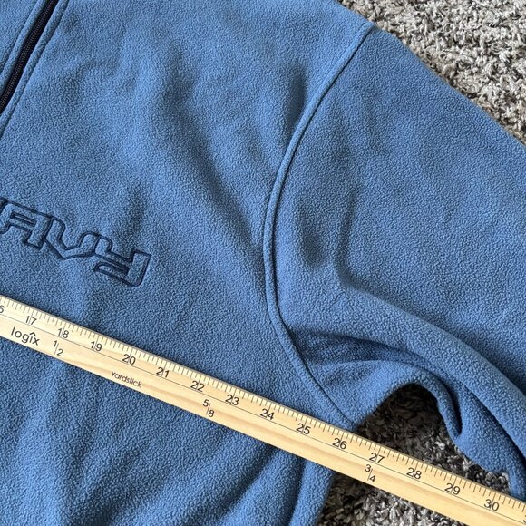 Old Navy Mens 1/4 Zip Pullover Fleece Jacket XXL Blue Warm Casual Outerwear - Picture 8 of 8